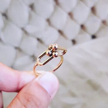 Toy, Üzük, Tiffany, Sarı qızıl, 585 Əyar, Qaşsız