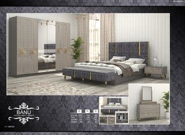 угловая тумба: Двуспальная кровать, 2 тумбы, Турция, Новый — 1