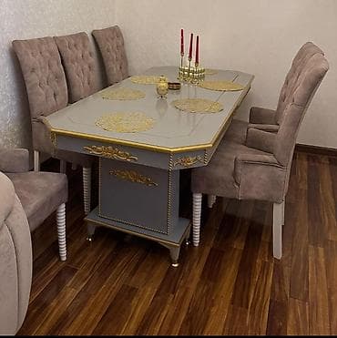 qara tut murebbesi: (Masa desti) cox yaxwi vezziyetde seliqeli islenib 6 oturacaq qiymete — 1