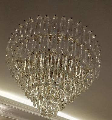 dam: Çılçıraq, 10 və daha çox lampa, Xrustal — 1