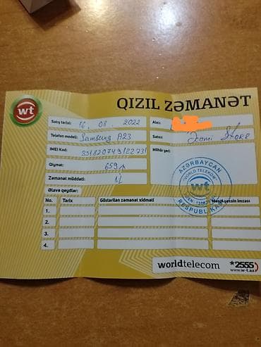 ucuz telifonlar: Samsung Galaxy A23, 128 GB, rəng - Qara, Zəmanət — 3