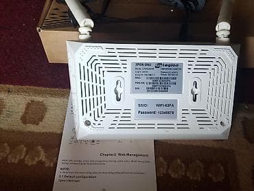 narda saatlıq internet: Legion LFN2303XR XPON/GPON/EPON ONU + Wi‑Fi router Xüsusiyyətlər: - — 4