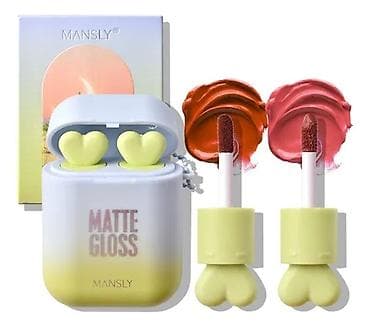 kasmetkalar: Mansly Matte Gloss 2‑də‑1 dodaq məhsulu - Qablaşdırma: qulaqcıq etüi — 1