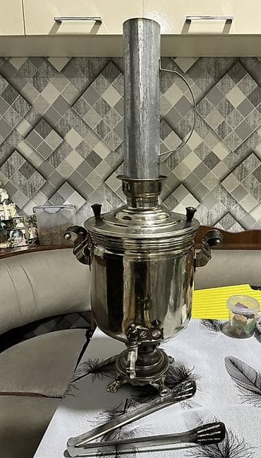qaqa şekilleri: İşlənmiş Od Samovar, 9 l, Ünvandan götürmə — 2