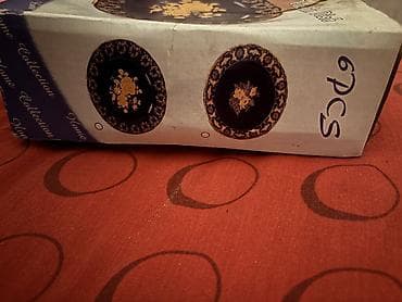 qaşıq dəst: Boşqablar, 6 ədədli dəst, Kobalt, Çexiya — 7