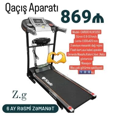 Digər idman və istirahət malları: Qaçış aparatı trenajor anbardan satış kredit verilir — 1