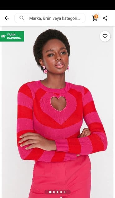 женские розовые кофточки: Kofta trendyoldan alınıb. Heç vaxt geyinilməyib, yenidir . etiketi — 3