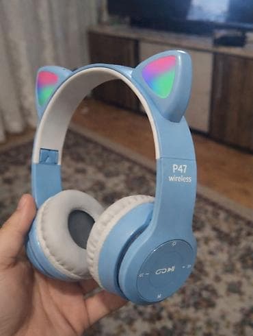 samsung galaxy s21 fe: Məhsul: P47 Wireless qulaqlıq – pişik qulağı dizaynlı, LED işıqlı - — 2