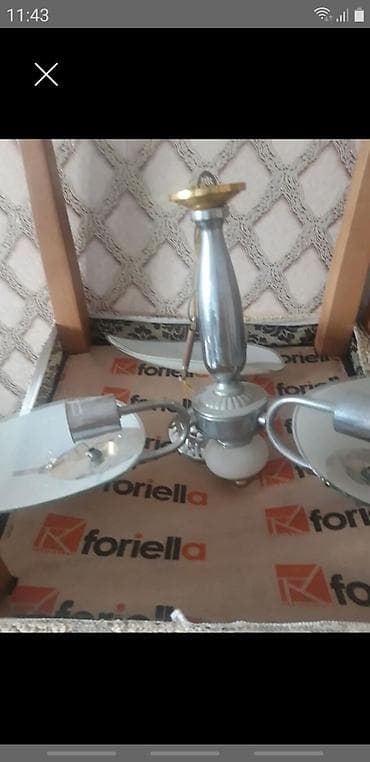 Çılçıraq, 3 lampa, Metal — 1