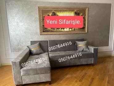 tek divan modelleri: Künc divan, Qonaq otağı üçün, Vеlur parça, Bazalı, Açılan, Kitab — 2