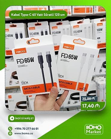 17 dubay: Kabel Type C (USB-C), Yeni — 1