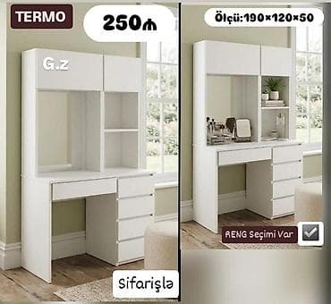 TERMO materialdan funksional masa-dolab kombini. Xüsusiyyətlər: -