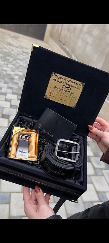 Bəylərə Özəl Dəst🎉🎉 ✅ALIŞQAN lazer yazı ✅KƏMƏR lazer yazı ✅KAŞLOK