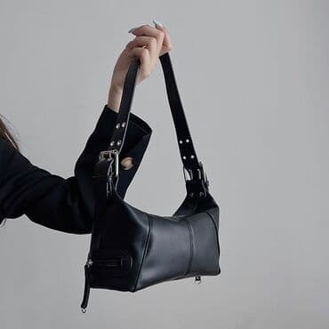 göy rəngli qadın çantaları: Çiyin çantası, İşlənmiş — 2