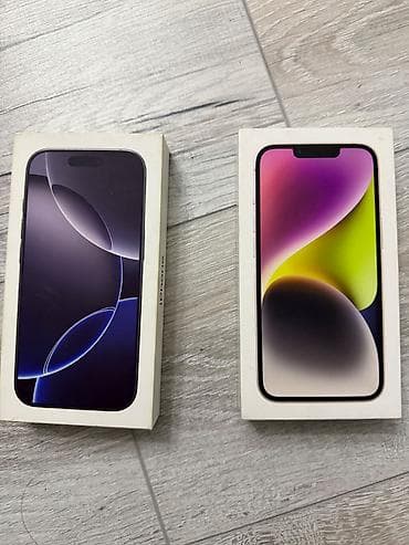 İphone 16 pro və 14 pro qutuları. Çox yaxşı vəziyyətdədirlər. Alandan