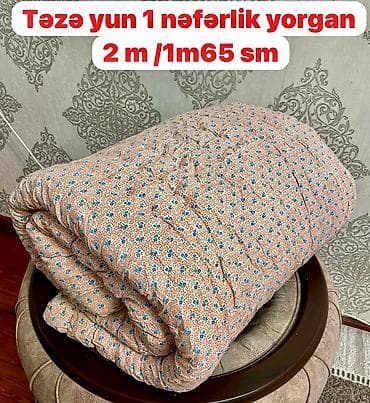 Böyüklər üçün Bir nəfərlik Qış üçün Yun Yorğan