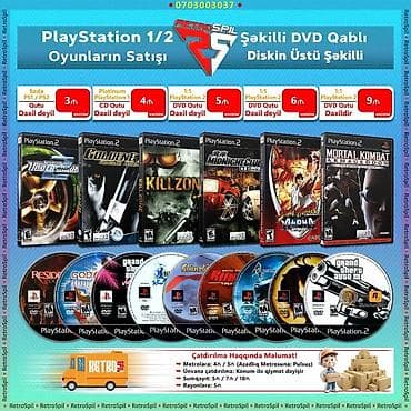 PS1/PS2 Oyunlari PlayStation 1, 2 Oyunu Yalnız Bizdə PlayStation lalafo.az -da PS1/PS2 Oyunlari PlayStation 1, 2 Oyunu Yalnız Bizdə PlayStation