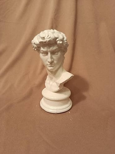 statuetka heykel: Fiqur, Gips, rəng - Ağ — 3