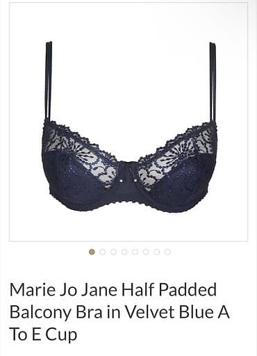 alt geyim: Marie Jo Jane Half Padded Balcony Bra – Velvet Blue - Model: Jane — 1