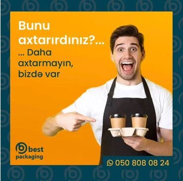 yağlı kağız: Birdəfəlik kağız içki daşıyıcısı, iki və dörd fincan üçün nəzərdə — 1