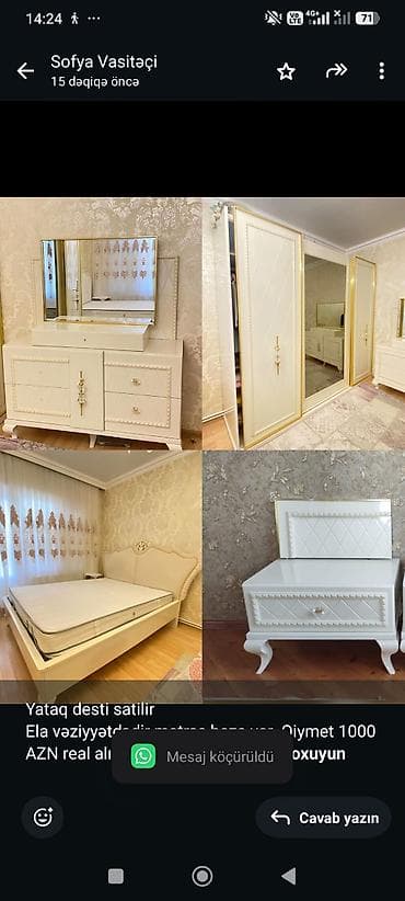 Yataq desti satilir Ela vəziyyətdədir matras baza var Qiymet 1000