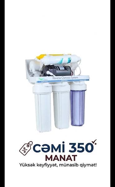 su krant: Reverse Osmosis (RO) su təmizləmə sistemi - 5 mərhələli filtrasiya — 1