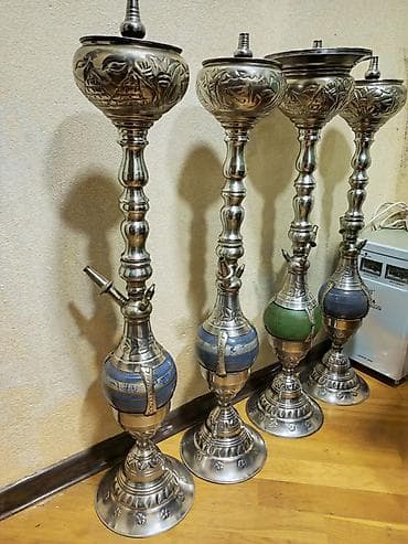 bas: Nadir kolleksiya nərgilər – əl işi metal gövdə və oymalı dizayn - — 1