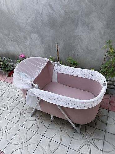 bambu tekstil: Oğlan və qız üçün, Yumru, Beşik, Dəstsiz, Matras ilə, Yellənmə mexanizm ilə — 3