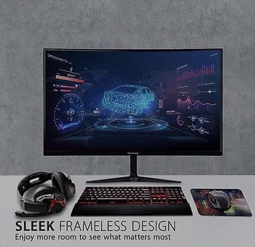 rayonlarda simsiz internet: ViewSonic 27" WQHD monitor - Ekran: 27 düym (68.58 sm), WQHD 2560 x — 4