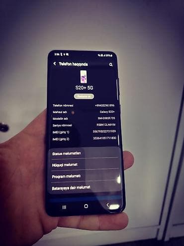 sentir: Samsung Galaxy S20 Plus, 128 GB, rəng - Qara, İki sim kartlı — 2