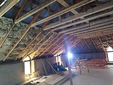 termo aqlay vurulmasi: Mansard çardaqlarının istilik izolyasiyası və taxta tavan üzlənməsi — 4