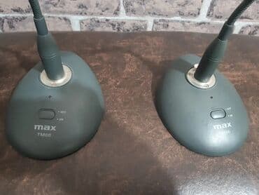 mikrofon satisi: Ela veziyyetde MAX masaüstü mikrafonlar.Super işleyir.cüt — 2