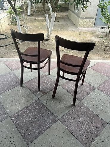 stollar ve stullar: Taxta oturacaqlar dəsti. Qiymet birine aidi 3 eded di Elanda — 3