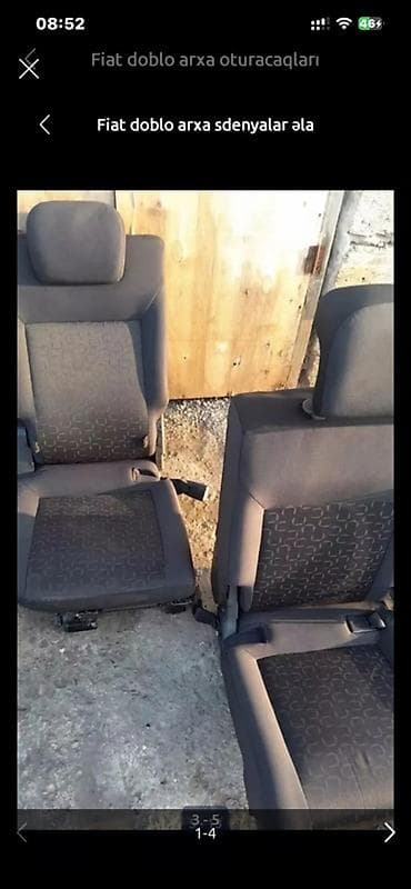 o7 sekilleri: Fiat Doblo arxa oturacaqları Vitolarada fortarada qoyulur - Model — 2