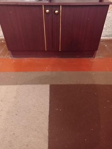 iskaf: İki qapılı kompakt şkaf - Material: laminat/LDSP, tünd qəhvəyi ağac — 1