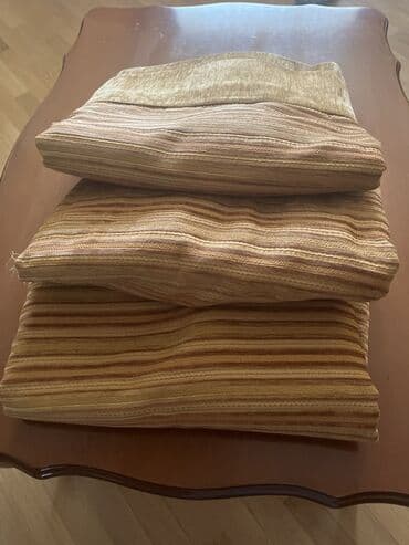 turkmen tekstil az: Məhsul: Pərdə/örtük üçün zolaqlı parça dəsti Təsvir: - Üç ədəd uyğun — 1