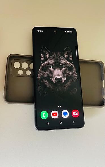 samsung tab8: Samsung Galaxy A52, 128 GB, rəng - Qara, Barmaq izi, İki sim kartlı, Face ID — 1