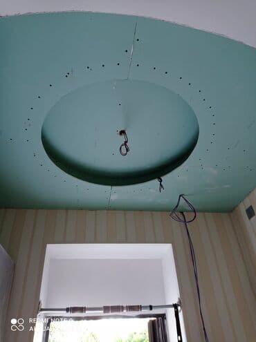 metbex tavan dizaynlari: Istənilən növ alçıpan fiqurlarının yığılması tv agentlərin ara kesme — 3