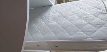 продам детскую кроватку: Oğlan və qız üçün, İşlənmiş, Beşik, Matras ilə — 2