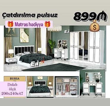 Yataq otağı dəsti rəng seçimi var lalafo.az -da Yataq otağı dəsti rəng seçimi var
