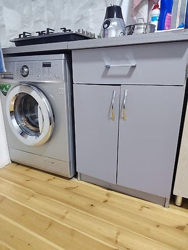 divan ustu: Mətbəx dolabı dəsti - Rəng: boz (mat səth) - Komplekt: divardan — 2