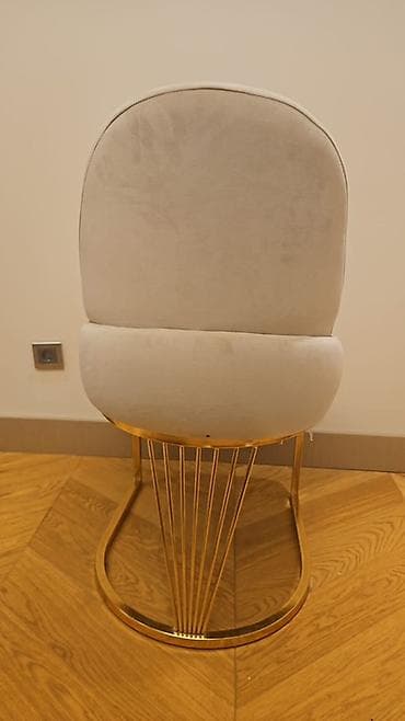 ofis stul: Qonaq otağı üçün, Qatlanmayan, rəng - Boz Stul — 2