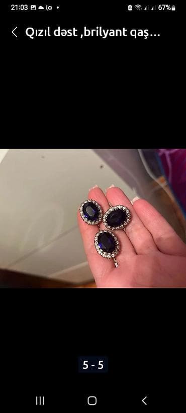 brilliant komplektlər: Dəstə daxildir: Üzük, Sırğa, Bvlgari, Sarı qızıl, 750 Əyar, 28 g — 1