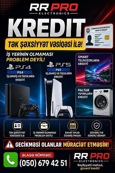RR PRO Electronics – Kreditlə elektronika - Tək şəxsiyyət vəsiqəsi