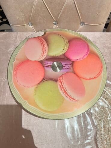 plastik suse: Tort bezemek ucun ölçüsu diametiri 33sm firlanan şüşə ayaqli atliq — 1