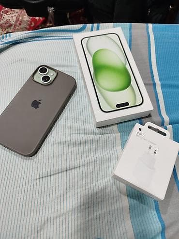 iphone usb: IPhone 15, 128 GB, Yaşıl, Face ID — 2