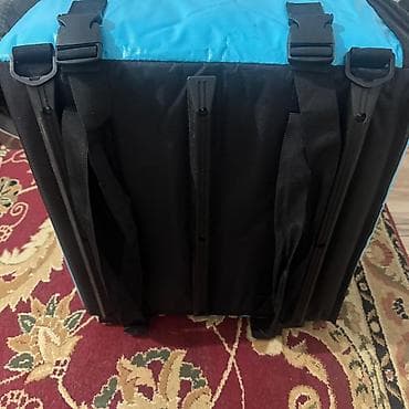 Сумки для курьеров: Wolt Partner termo çatdırılma çantası - Rəng: göy (Wolt loqolu) — 4