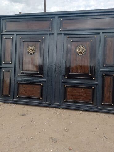 Darvazalar və aksesuarlar: Dəmir Həyət darvazası, Yana açılan, Mexaniki, rəng - Mavi — 10