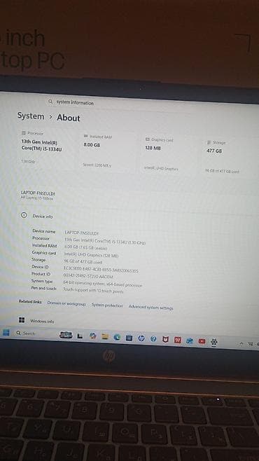 magic 7 lite: İşlənmiş HP 15.6 ", Intel Core i5, 512 GB — 4