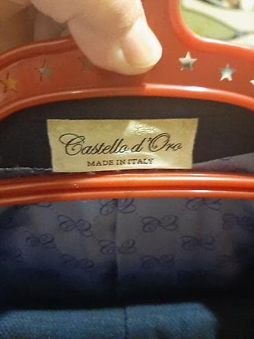 Digər kişi geyimləri: Castello d’Oro kişi kostyumu – Made in Italy - Rəng: tünd göy, xırda — 4